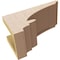 Ekena Millwork 5"W x 10"D x 5"H Wide Diane Rough Cedar Woodgrain TimberThane Corbel, Primed Tan CORUR05X10X05DIARCPR - alternate 6